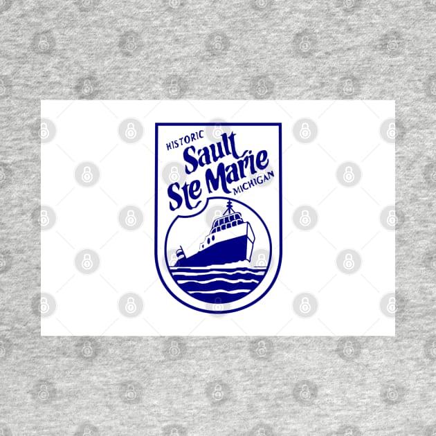 Flag of Sault Ste Marie, Michigan by brigadeiro